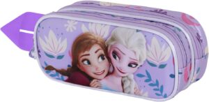 Trousse double 3D Disney La Reine des Neiges, lilas Frozen 2