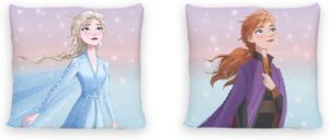 Coussin Disney Home Frozen 40 x 40 avec fermeture éclair et rembourrage