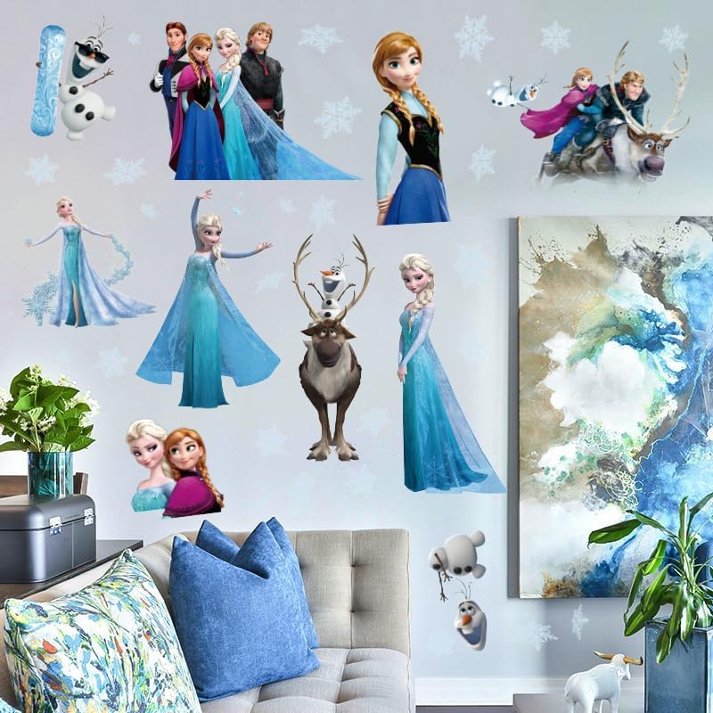 Stickers muraux Disney Frozen Elsa pour salon et chambre – Image 5