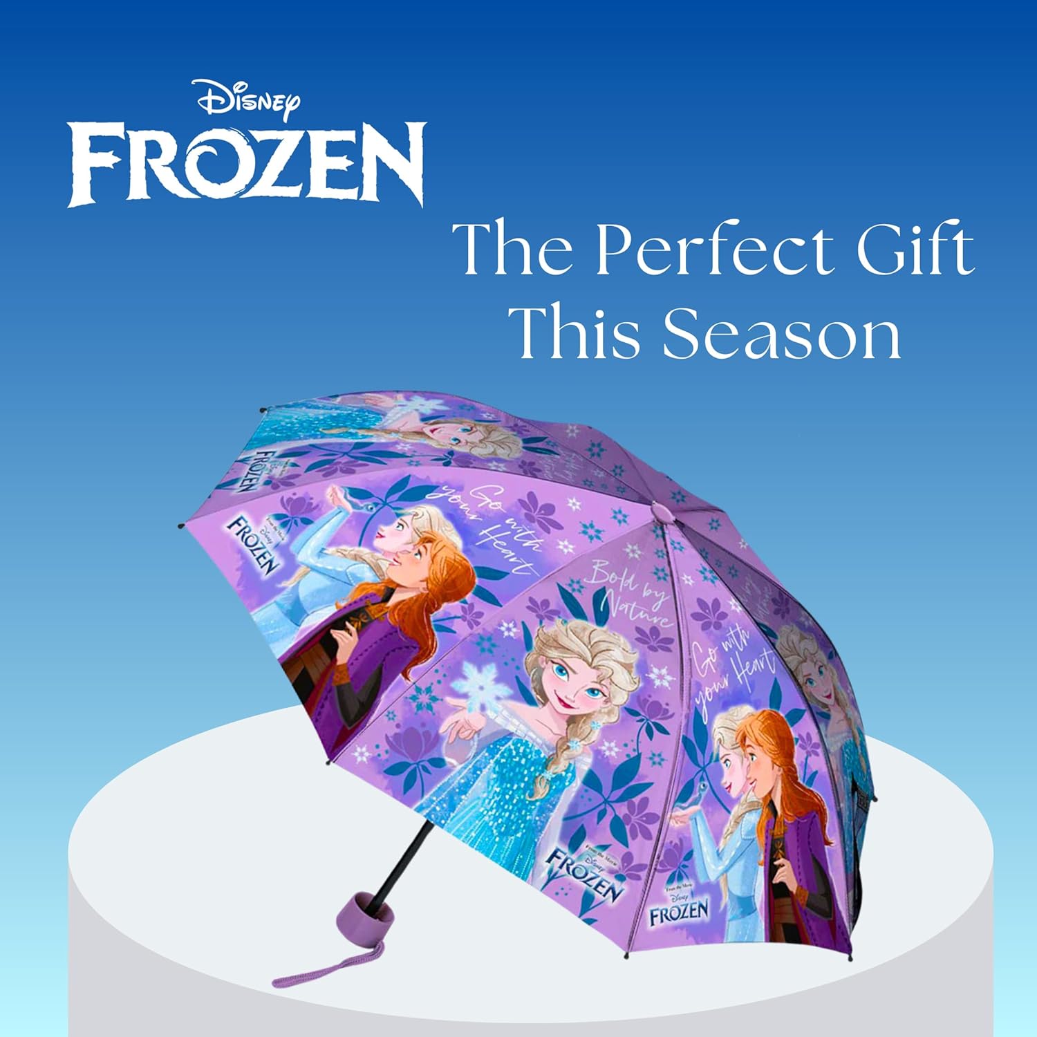 Parapluie compact Disney La Reine des Neiges à structure pliante pour fille – Image 6