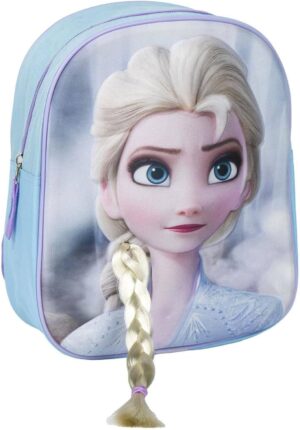 Sac à dos enfant Disney Frozen bleu clair en 100% polyester