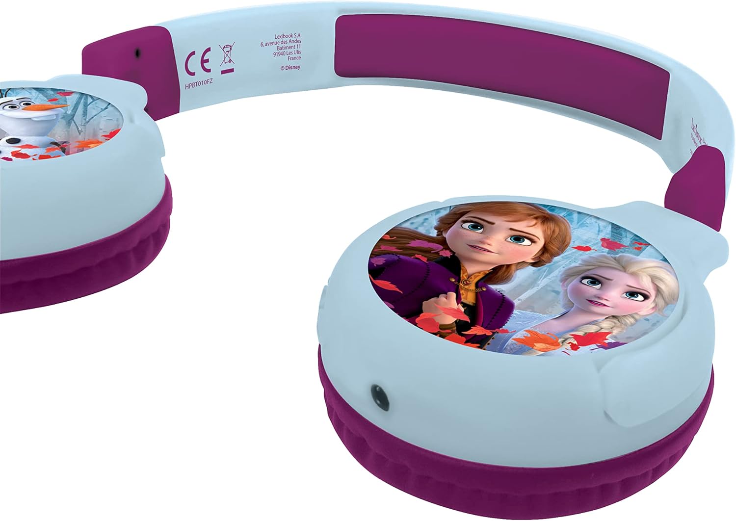 Lexibook Disney La Reine des Neiges casque audio enfant 2-en-1 Bluetooth 5.0 et filaire – Image 3