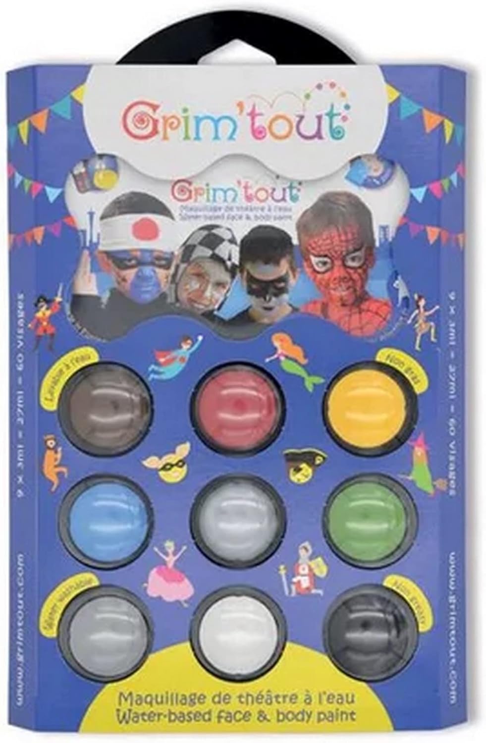 Palette Héros Dino + Reine des Neiges avec 2 pochoirs et règle marque-page Blumie – Image 4