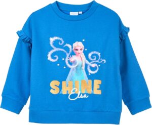 Sweat fille Disney La Reine des Neiges Elsa bleu