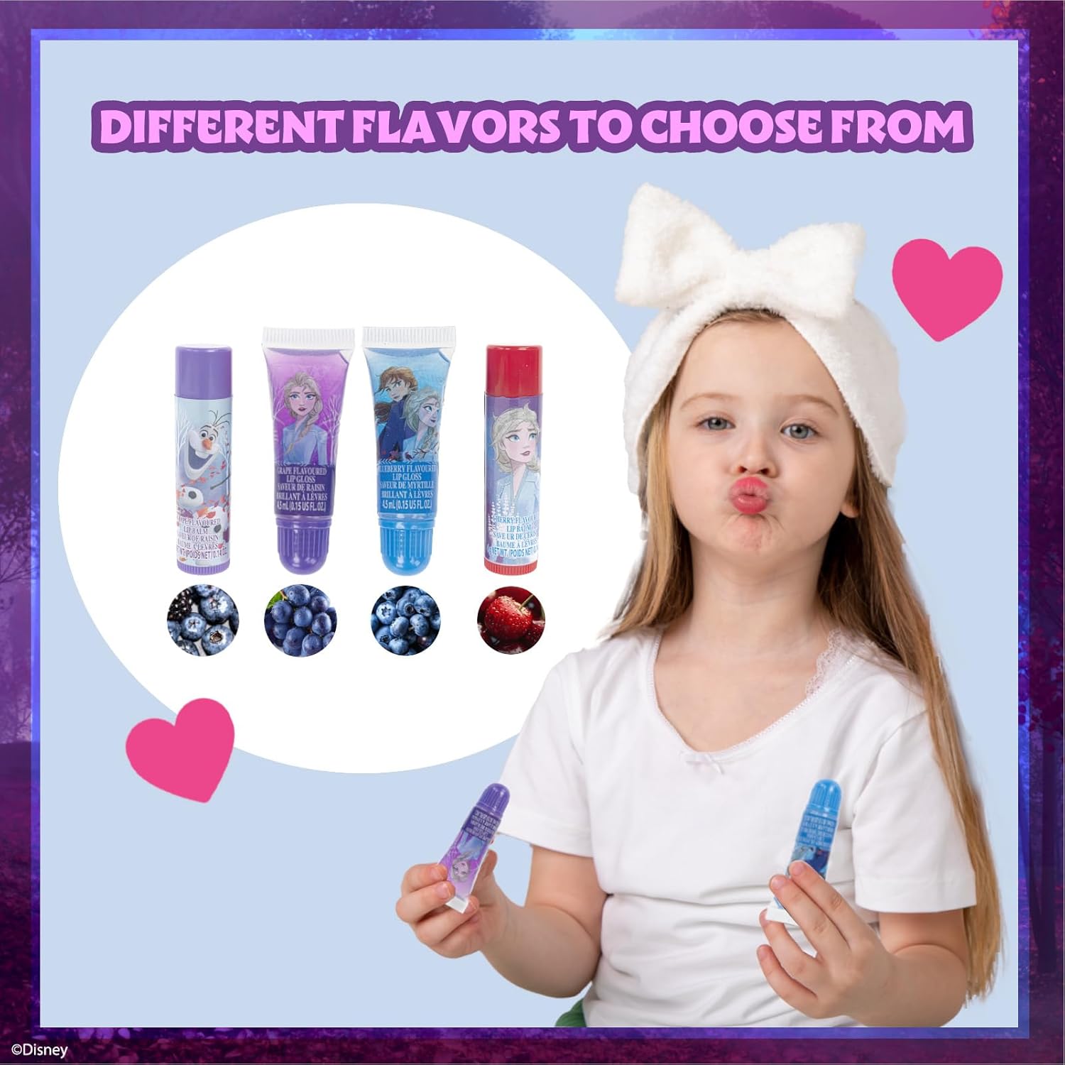 Coffret maquillage Disney Frozen avec miroir, gloss et stickers ongles – Image 4
