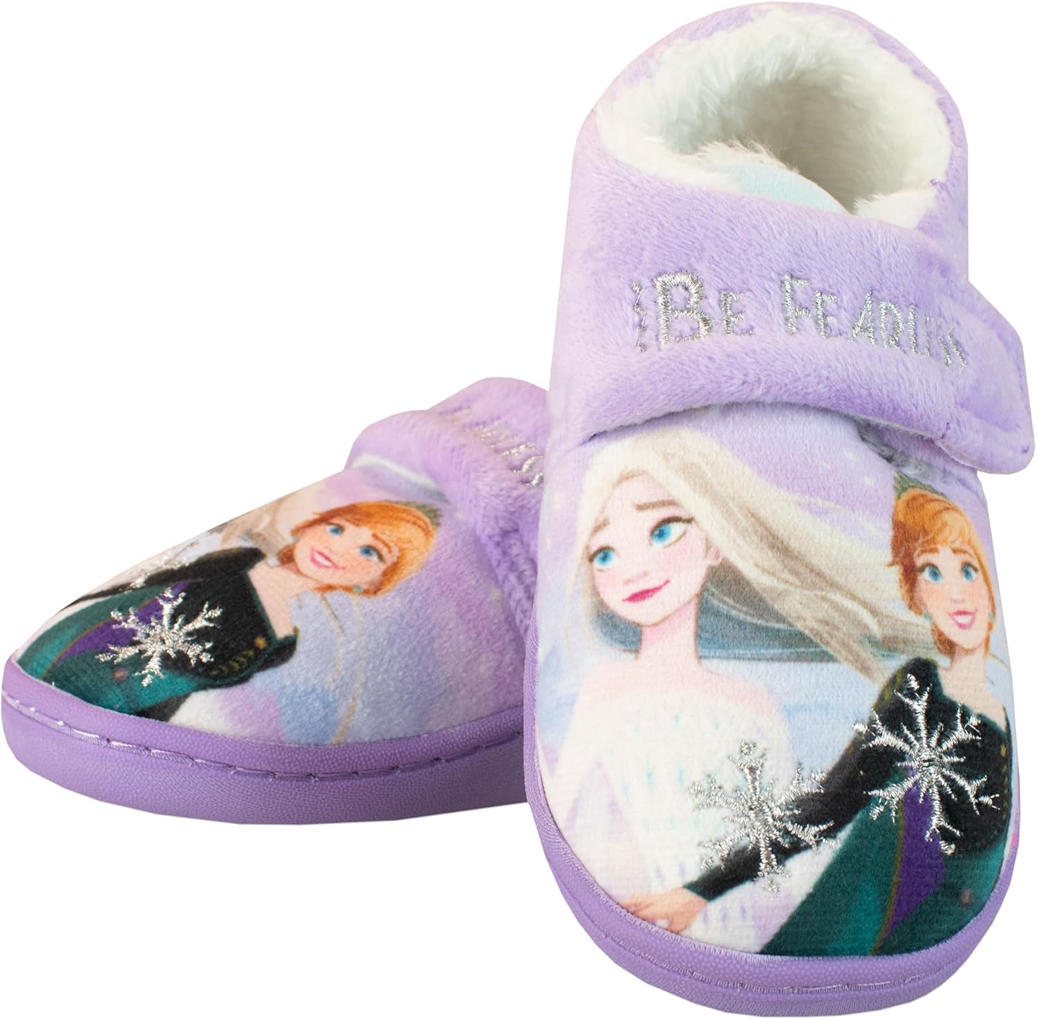 Chaussons Disney Frozen Anna et Elsa à velcro