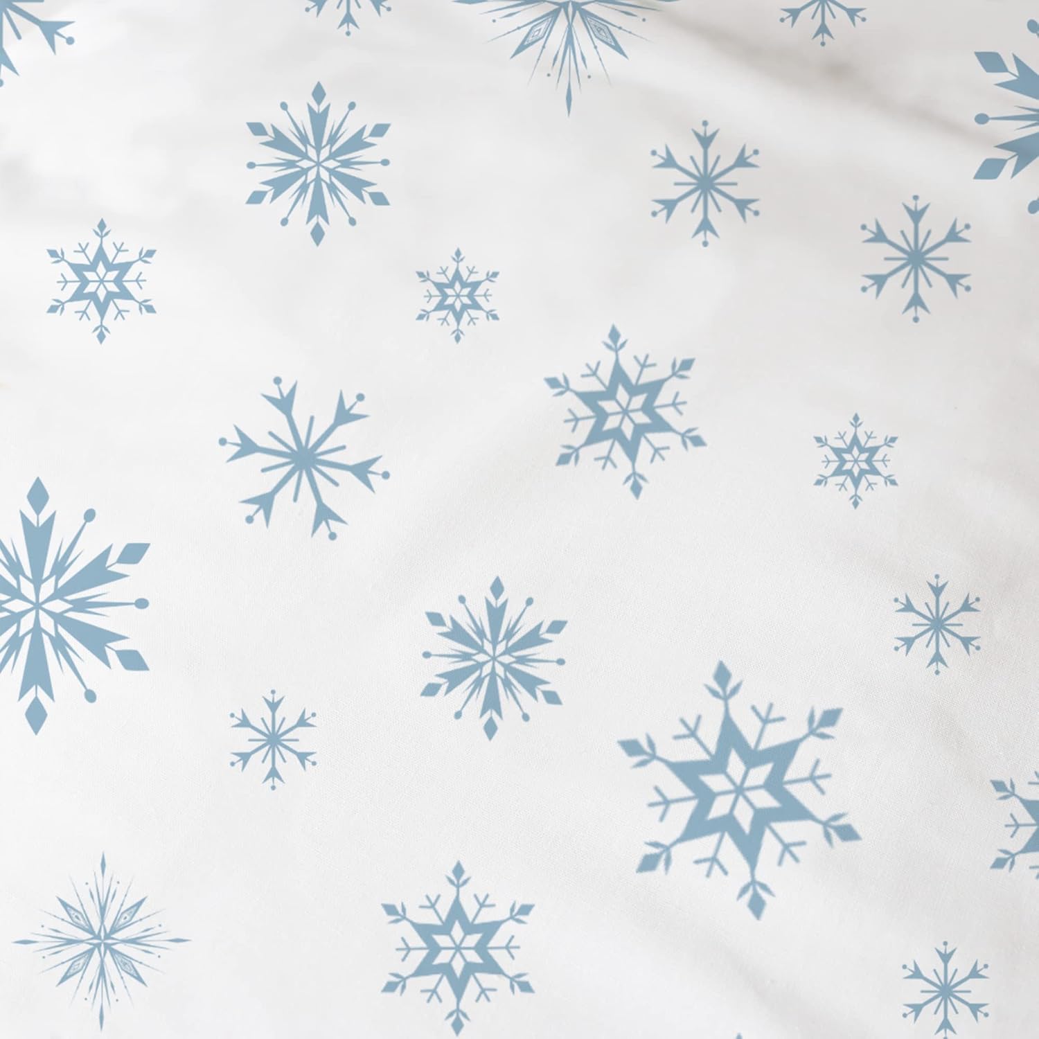 Parure de lit Disney Frozen Trio bleu en 100% coton avec Elsa, Anna et Olaf – Image 5