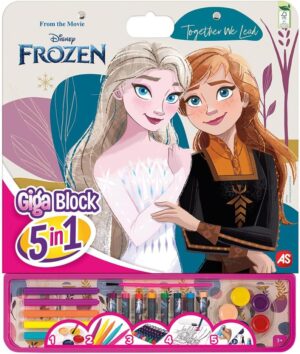 Bloc d'activités 5 en 1 Cefa Toys La Reine des Neiges avec 25 feuilles FSC