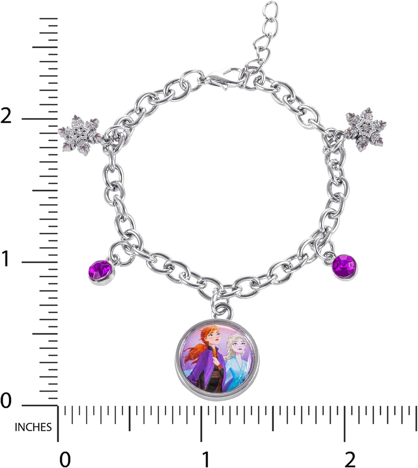 Bracelet à breloques violet Disney La Reine des Neiges – Image 3