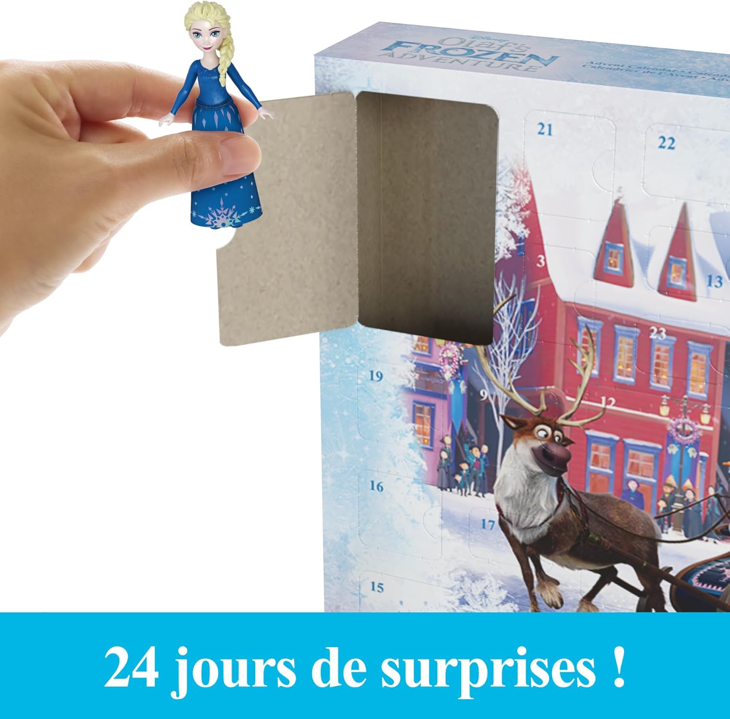 Calendrier de l’Avent Disney La Reine des Neiges avec Anna, Elsa et accessoires de jeu – Image 3
