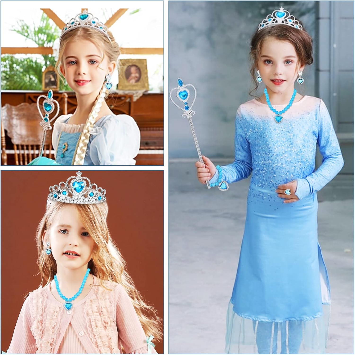 Coffret 8 accessoires Elsa La Reine des Neiges avec bague et tresse – Image 6