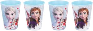 Gobelets La Reine des Neiges 260 ml en lot de 4