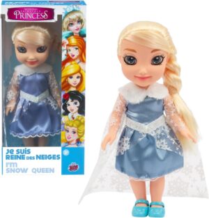 Poupée Reine des Neiges 25 cm avec robe et accessoires