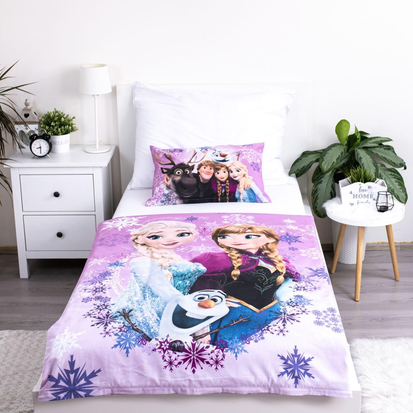 Parure bébé Disney La Reine des Neiges Anna et Elsa 100 x 135 cm – Image 2