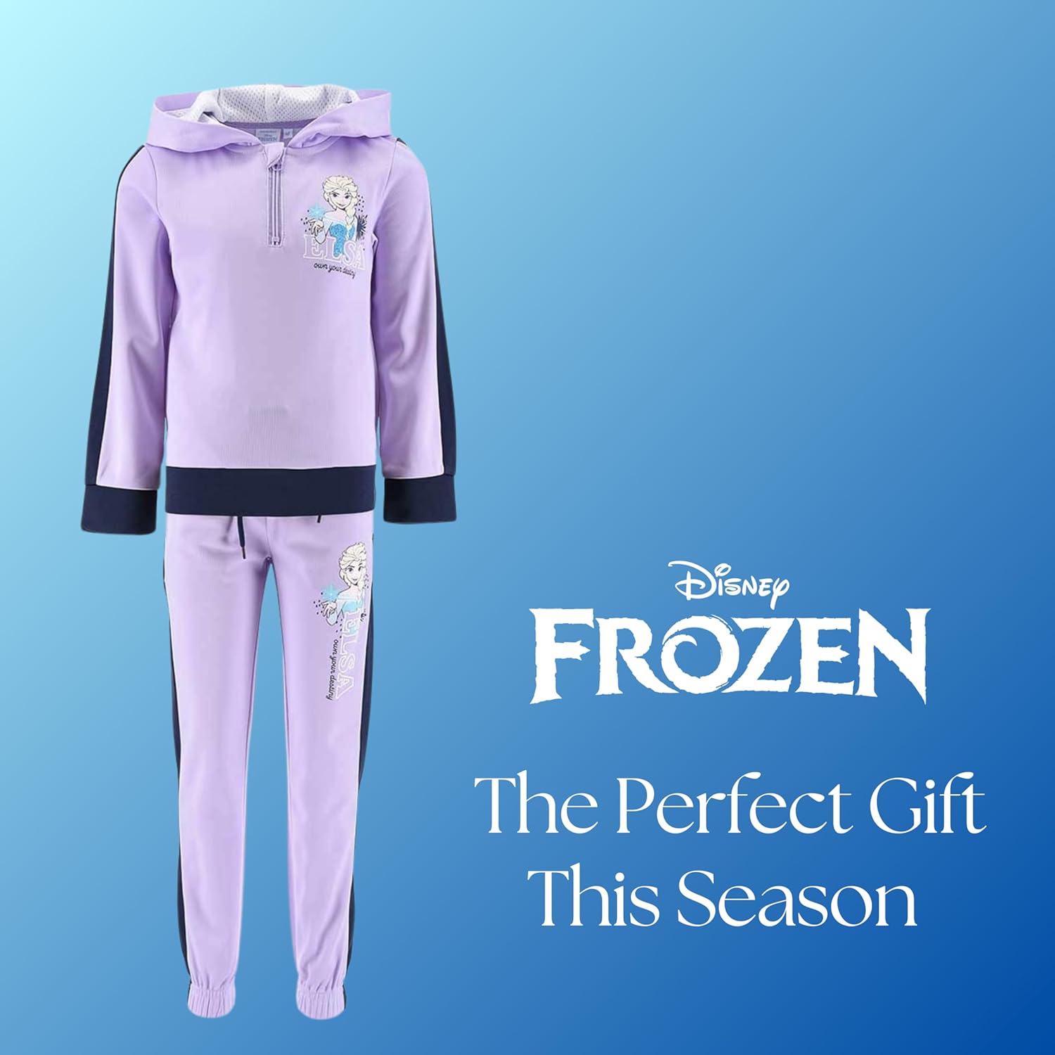 Survêtement Disney Elsa violet 2 pièces pour fille, La Reine des Neiges – Image 7