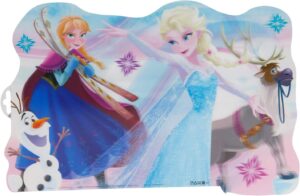 Set de table 2010 La Reine des Neiges en plastique réutilisable 43 x 29 cm