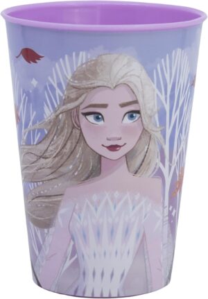 Gobelet réutilisable 260 ml La Reine des neiges en plastique
