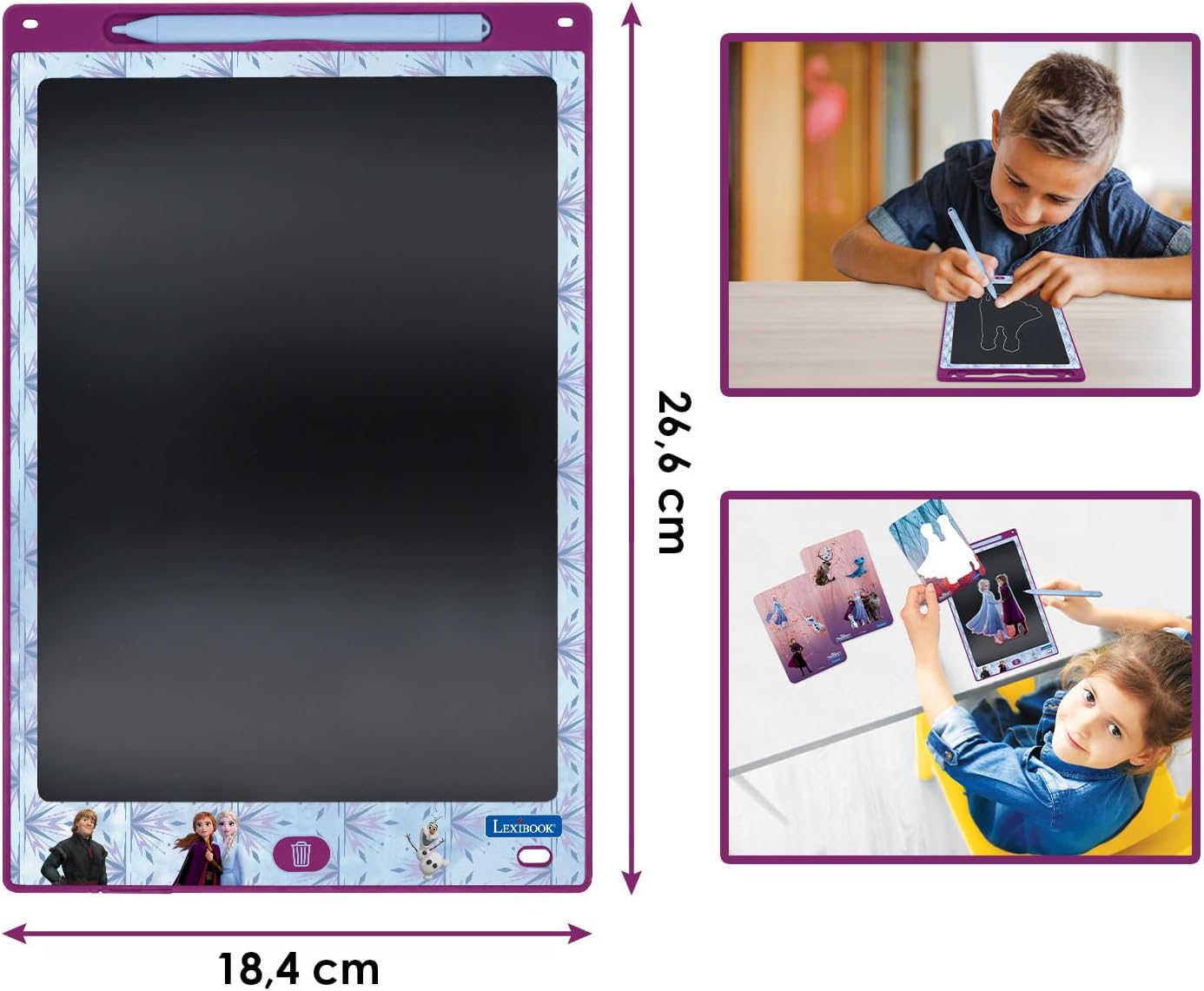Ardoise magique A4 La Reine des Neiges Lexibook multicolore – Image 2