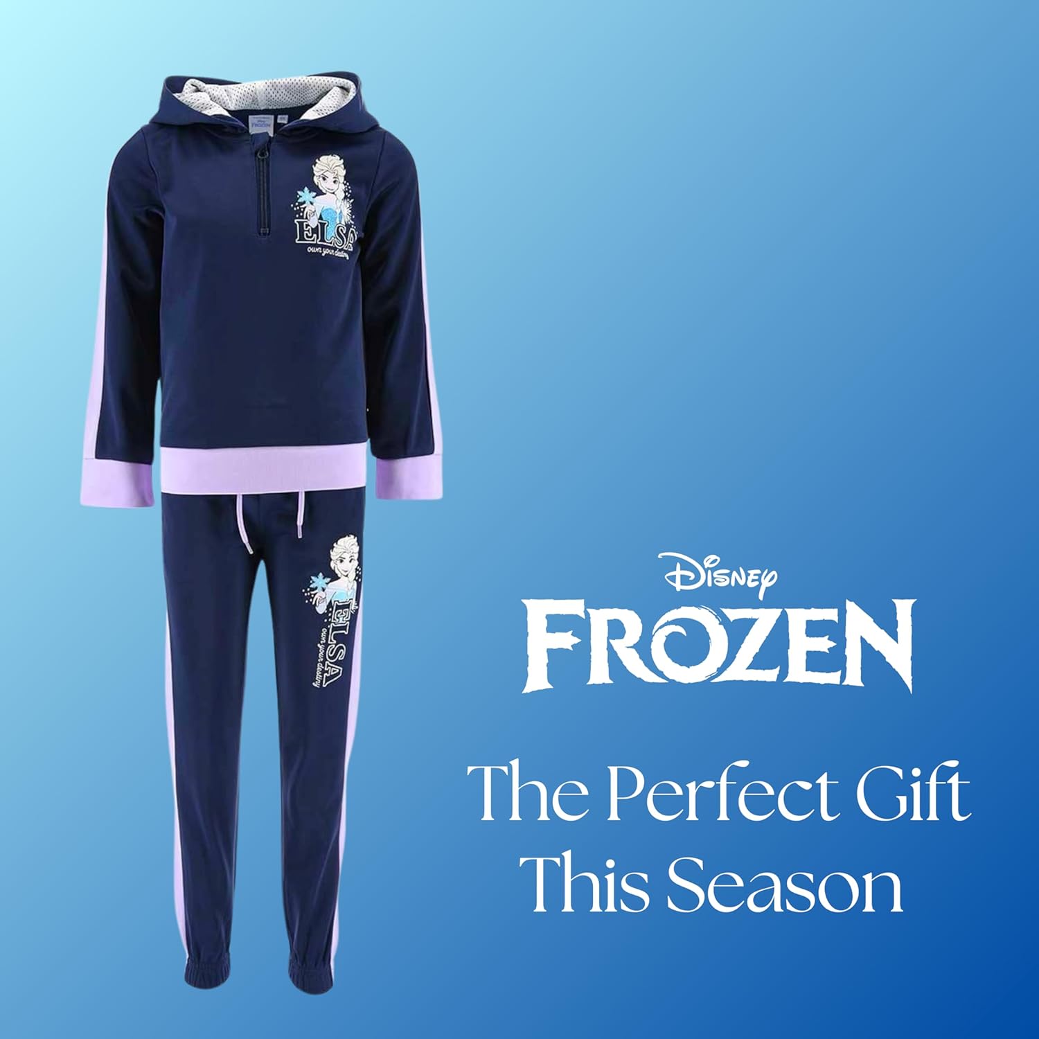 Survêtement Elsa bleu 2 pièces pour fille La Reine des Neiges – Image 7