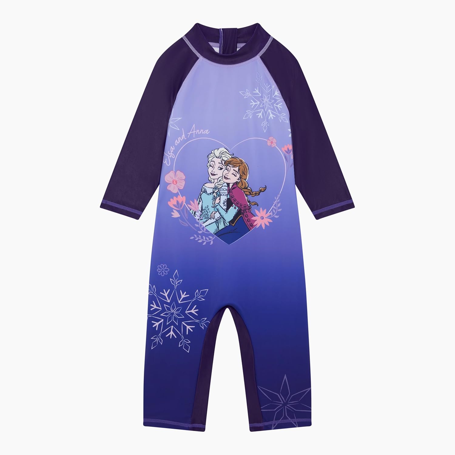 Sun suit Disney La Reine des Neiges Elsa et Anna à manches trois quarts