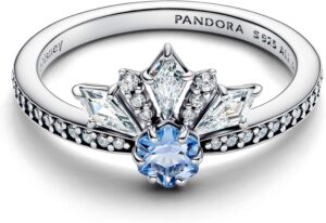 Bague Elsa tiare Disney Frozen en argent sterling