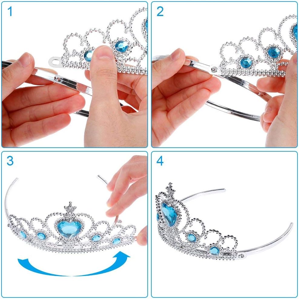 Set Elsa Reine des Neiges avec 4 accessoires de princesse – Image 4