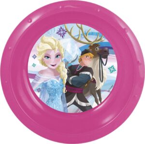 Bol multicolore Reine des Neiges en plastique 17 x 11 x 3,5 cm