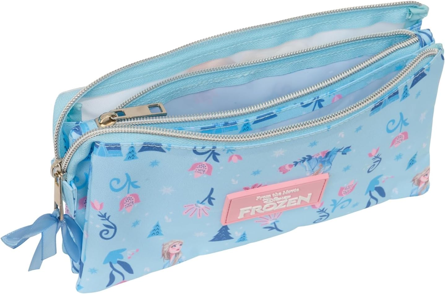 Trousse triple Frozen Ice Magic en polyester 22 x 3 x 12 cm – Image 3