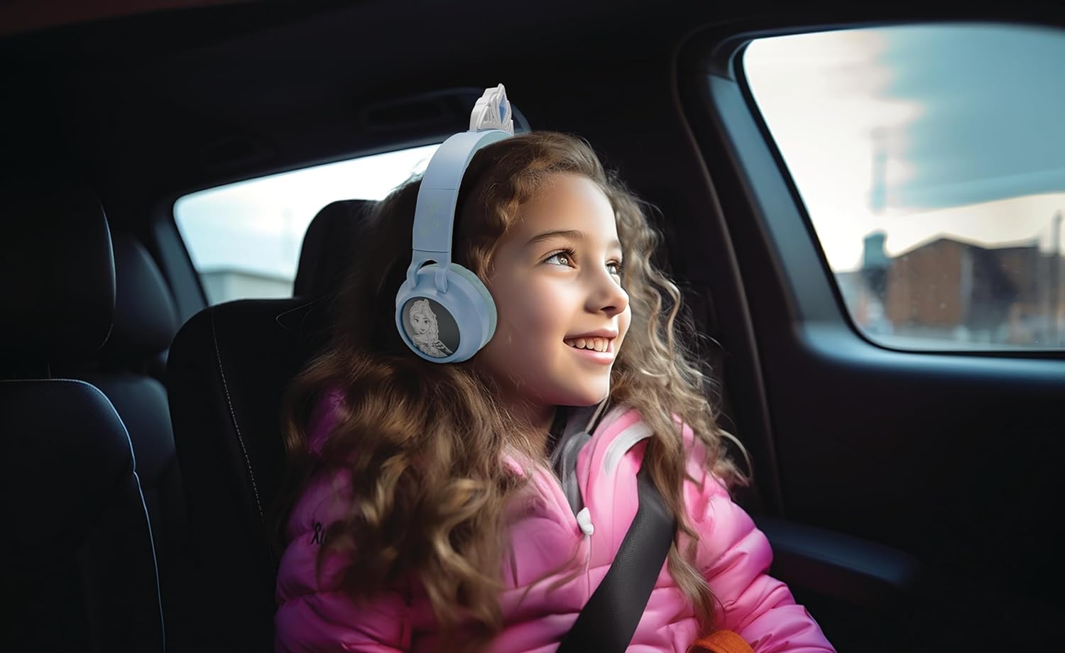 Casque La Reine des Neiges 2-en-1 avec tiare, sans fil et filaire Lexibook HPBT015FZ – Image 5