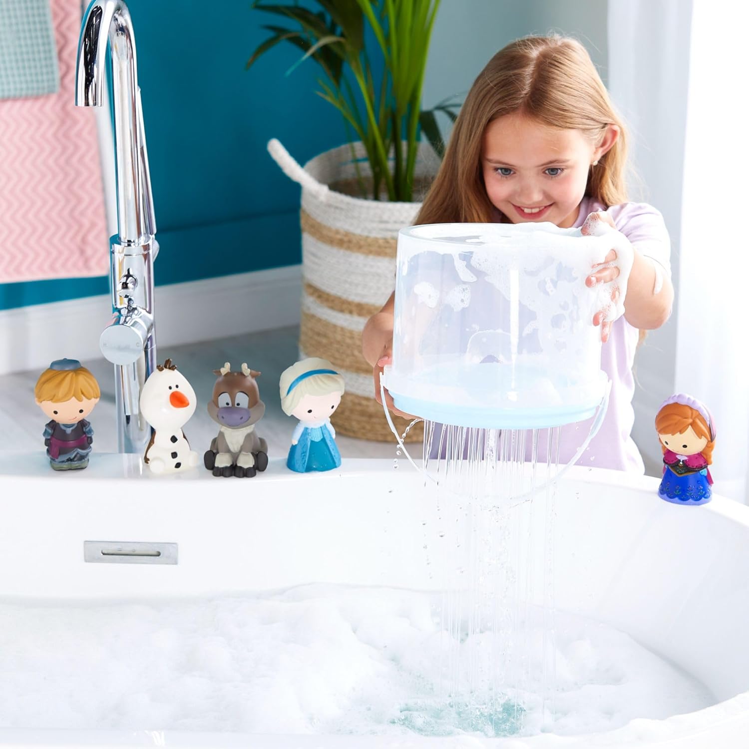 Kit de bain Disney La Reine des Neiges avec Anna, Elsa et 5 personnages – Image 3