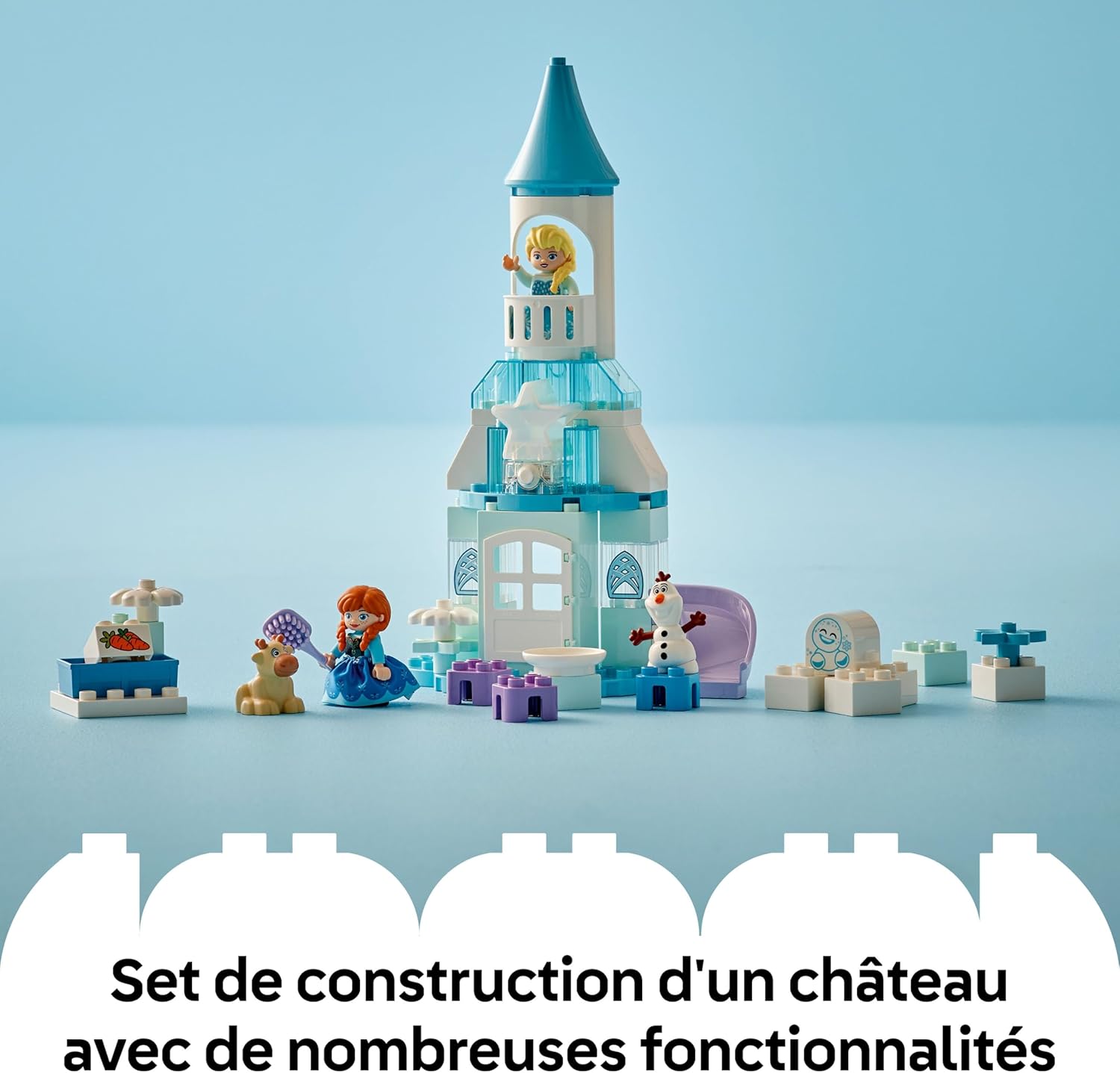 Château de glace LEGO DUPLO Disney La Reine des Neiges avec Anna, Elsa, Olaf et Bébé Sven 10455 – Image 4