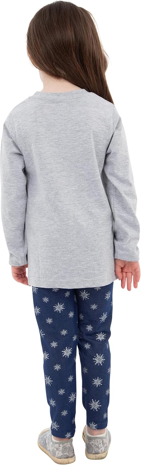 Ensemble fille Disney La Reine des Neiges Frozen avec leggings et t-shirt manches longues – Image 3