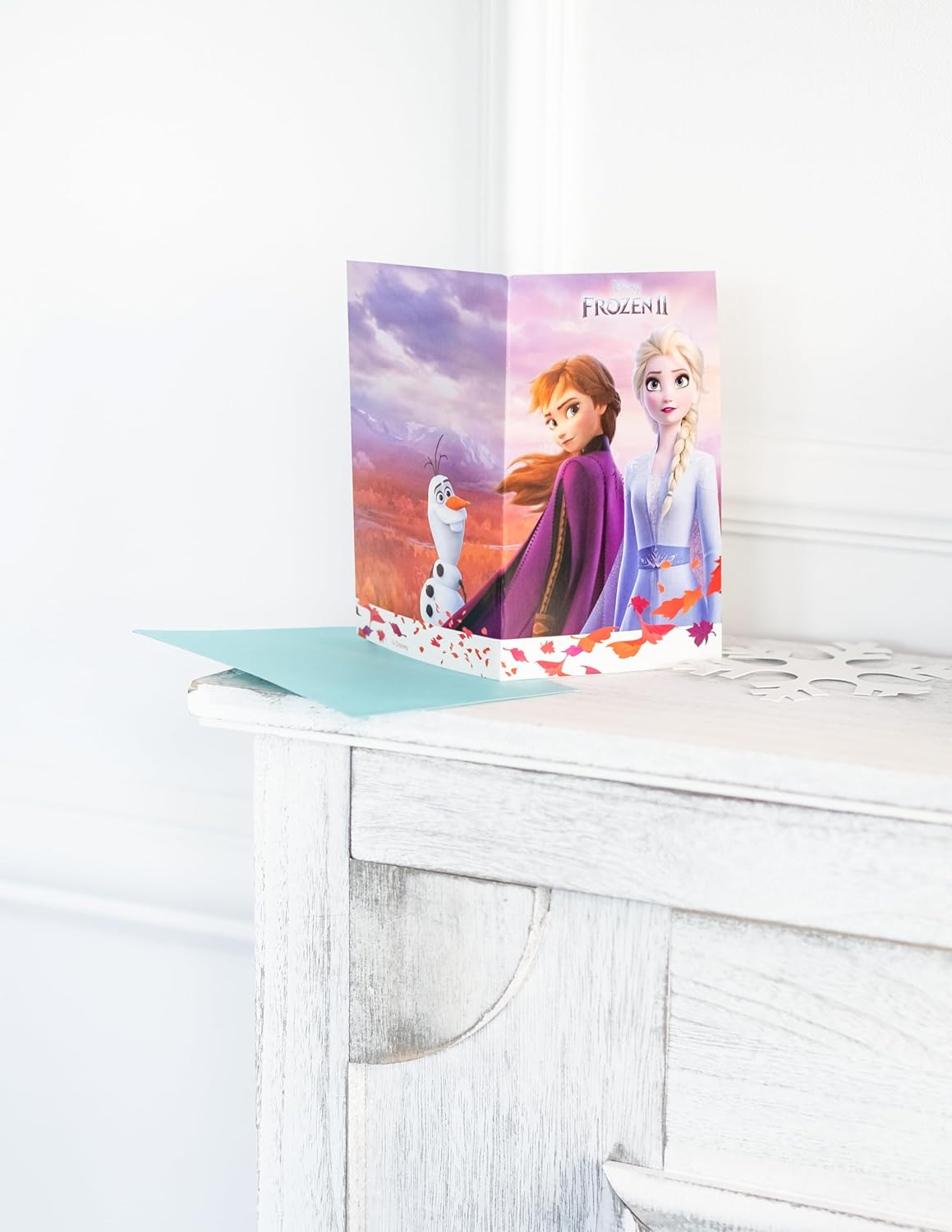 Cartes d'invitation Elsa et Anna La Reine des neiges 2 avec enveloppes, lot de 6 – Image 2