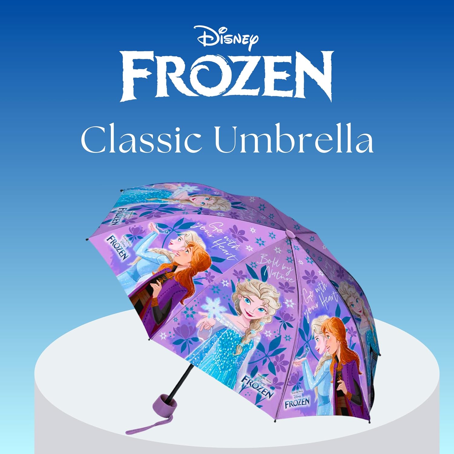 Parapluie compact Disney La Reine des Neiges à structure pliante pour fille – Image 2