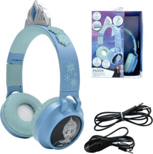 Casque La Reine des Neiges 2-en-1 avec tiare, sans fil et filaire Lexibook HPBT015FZ