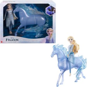 Coffret Disney La Reine des Neiges 2 Elsa articulée avec Nokk