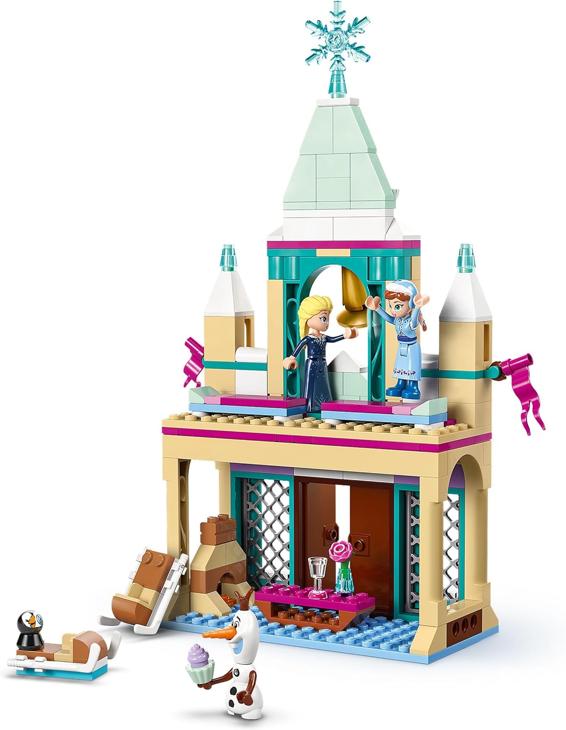 LEGO Disney La Reine des Neiges 43265 Château de glace d’Arendelle avec Anna, Elsa et Olaf – Image 4