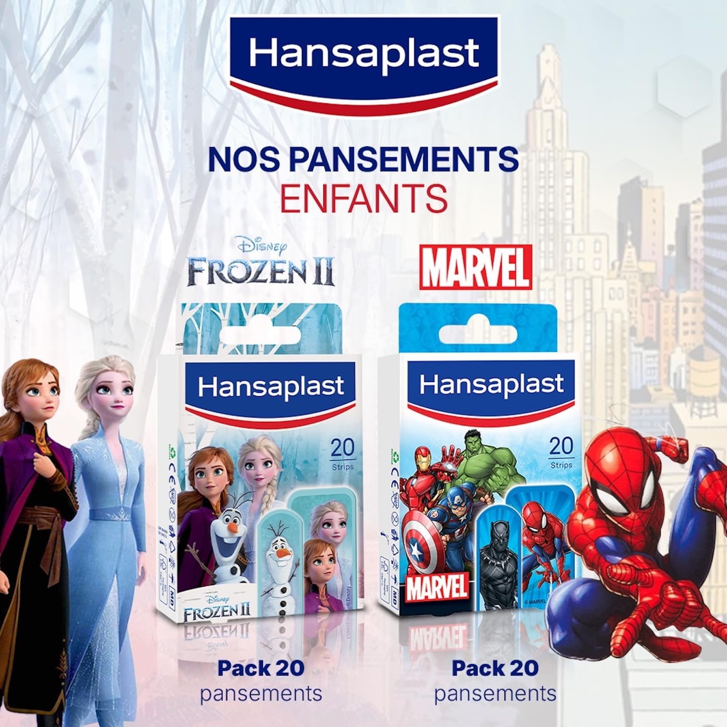 Hansaplast Disney La Reine des Neiges, 20 pansements enfant en 2 formats – Image 5