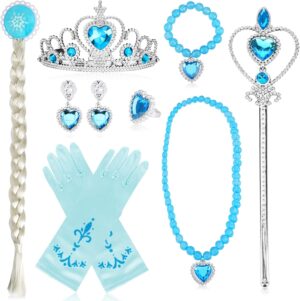 Coffret 8 accessoires Elsa La Reine des Neiges avec bague et tresse