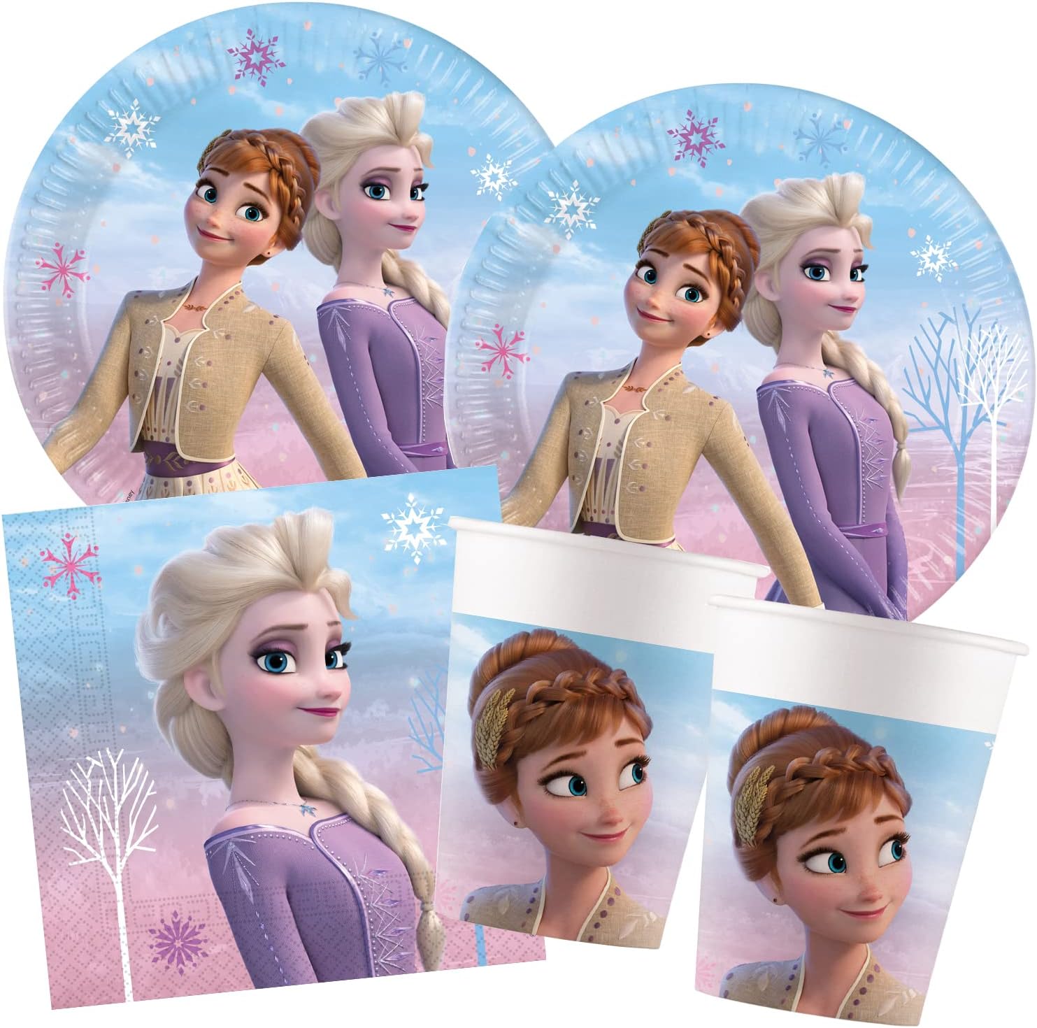 Set de fête Wind Spirit La Reine des Neiges 2, 52 pièces