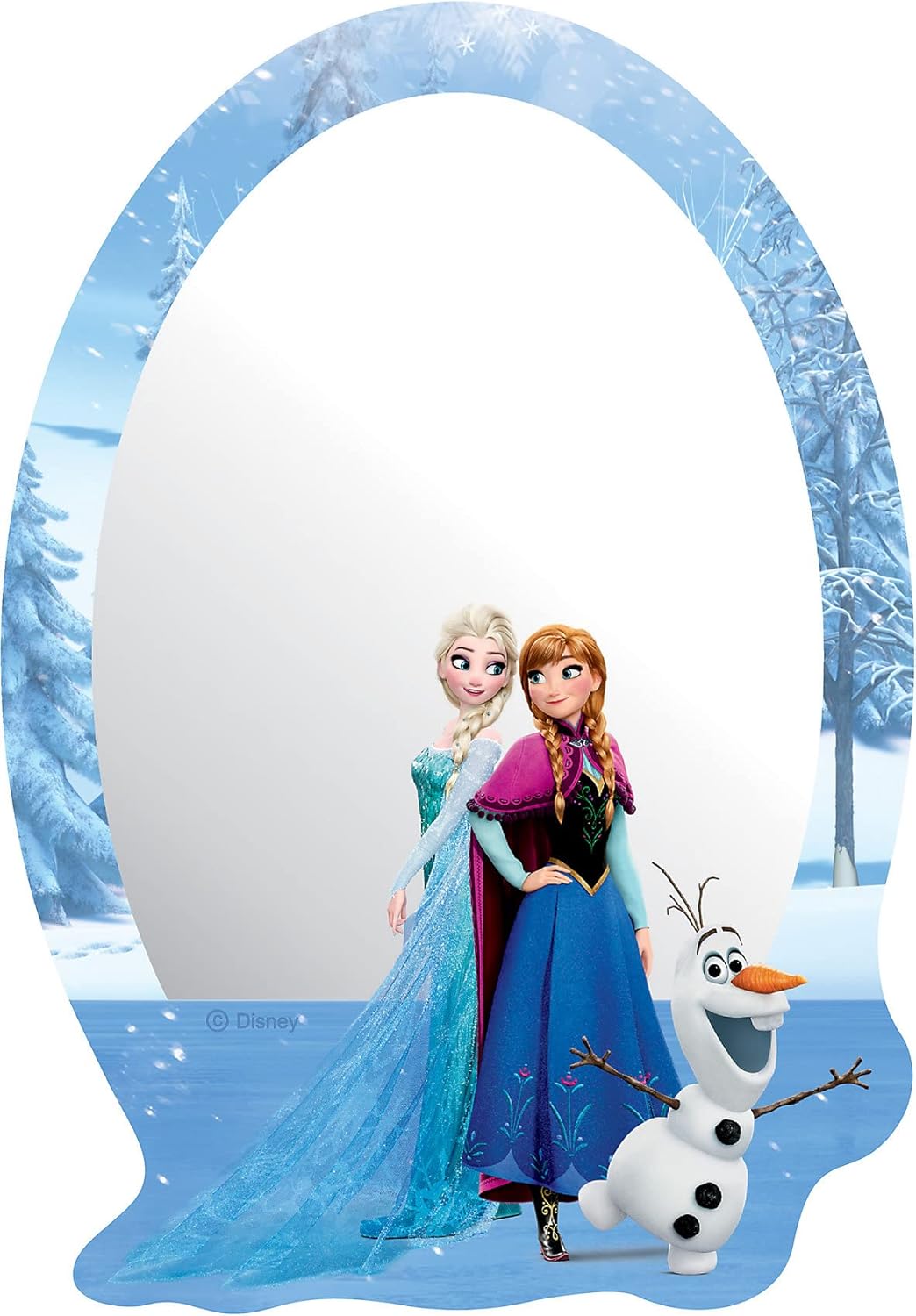 Miroir acrylique Reine des Neiges Disney 15 x 21,5 cm