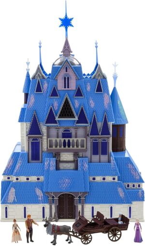 Château d'Arendelle lumineux Disney avec figurines La Reine des Neiges