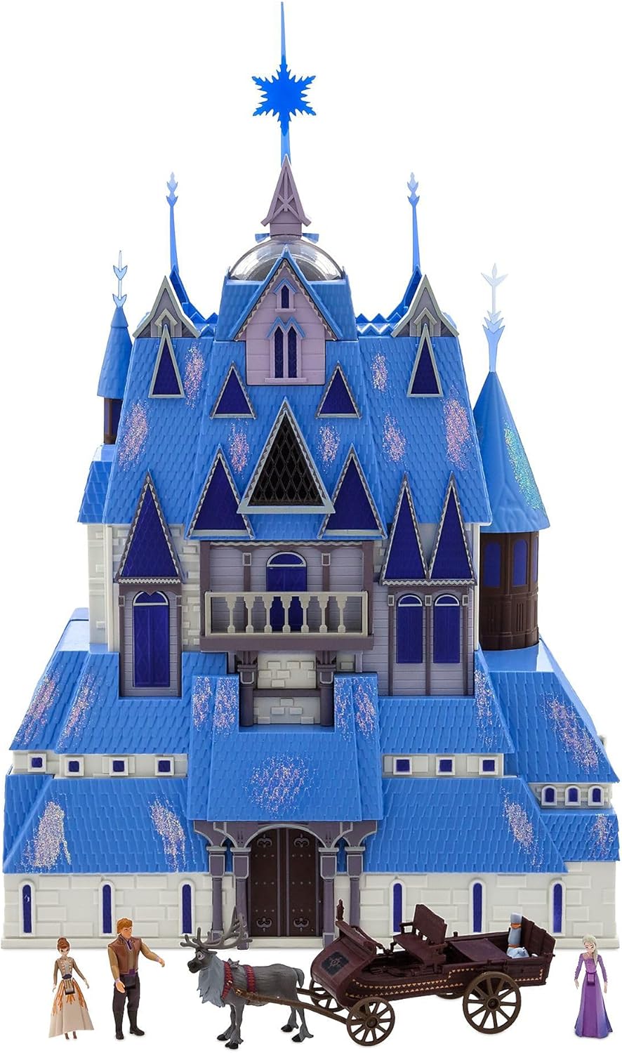 Château d'Arendelle lumineux Disney avec figurines La Reine des Neiges
