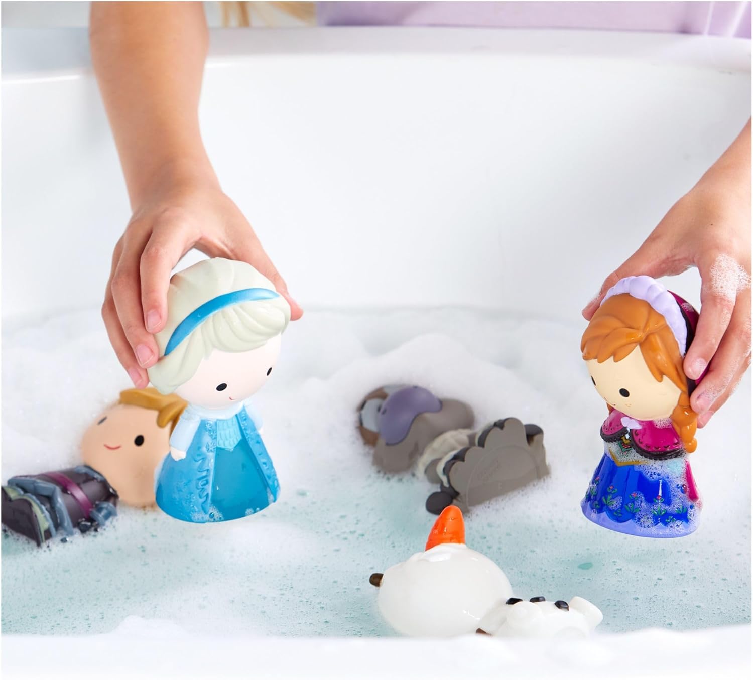 Kit de bain Disney La Reine des Neiges avec Anna, Elsa et 5 personnages – Image 4