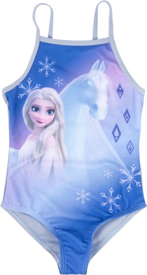 Maillot de bain bleu Elsa Disney La Reine des Neiges pour fille