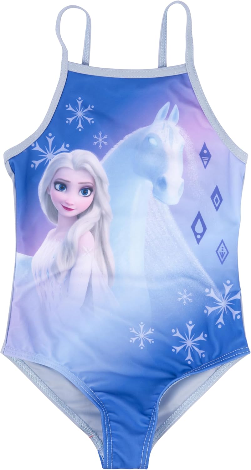 Maillot de bain bleu Elsa Disney La Reine des Neiges pour fille