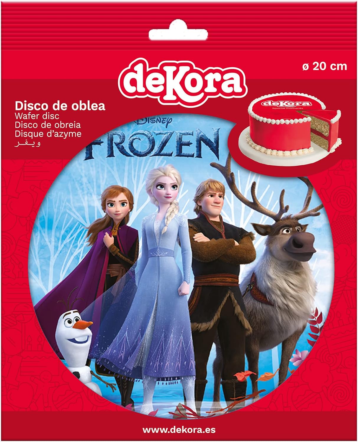 Disque azyme comestible 20 La Reine des Neiges pour gâteau d'anniversaire – Image 2