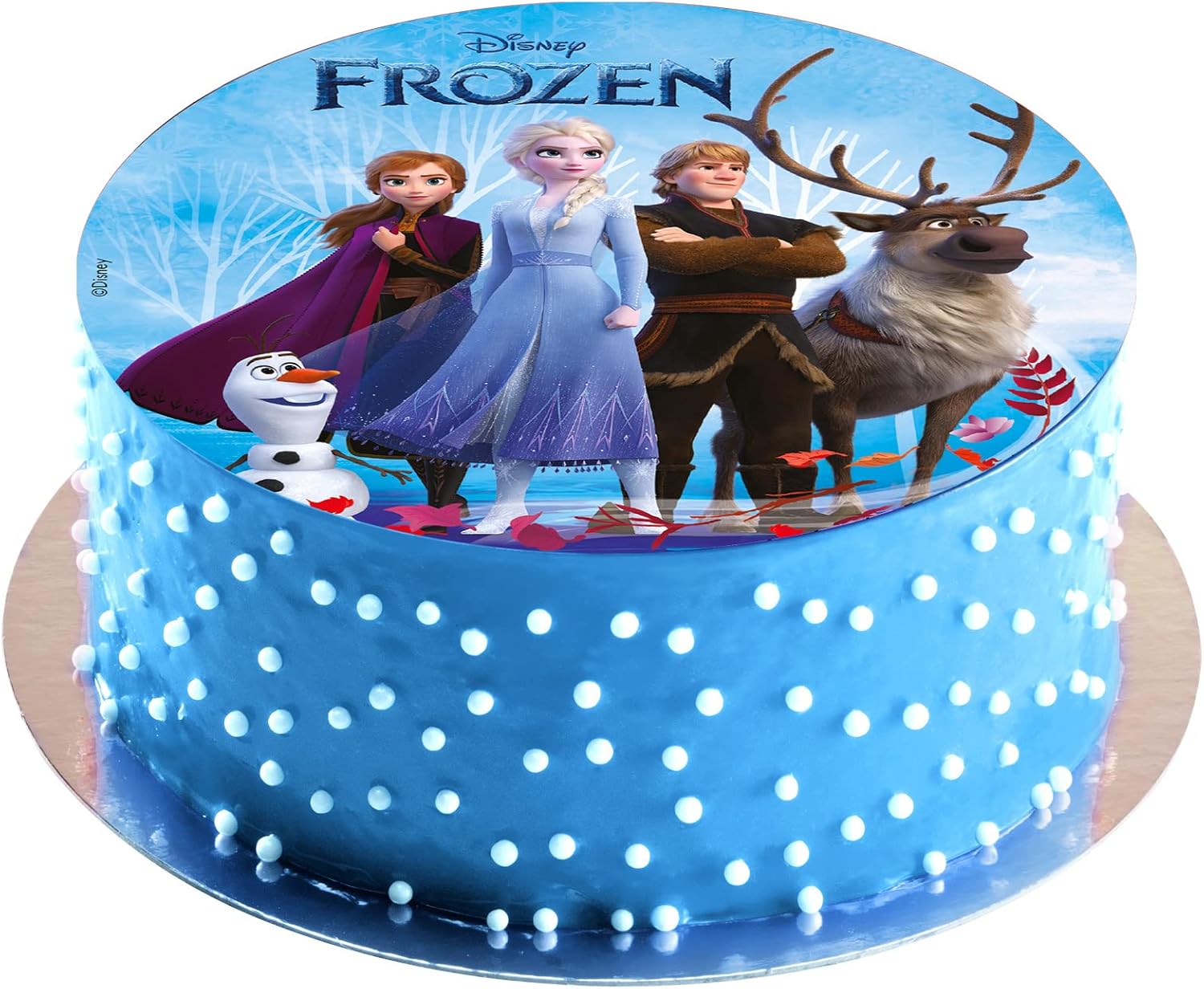 Disque azyme comestible 20 La Reine des Neiges pour gâteau d'anniversaire – Image 4
