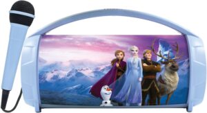 Enceinte karaoké lumineuse La Reine des Neiges Lexibook avec micro