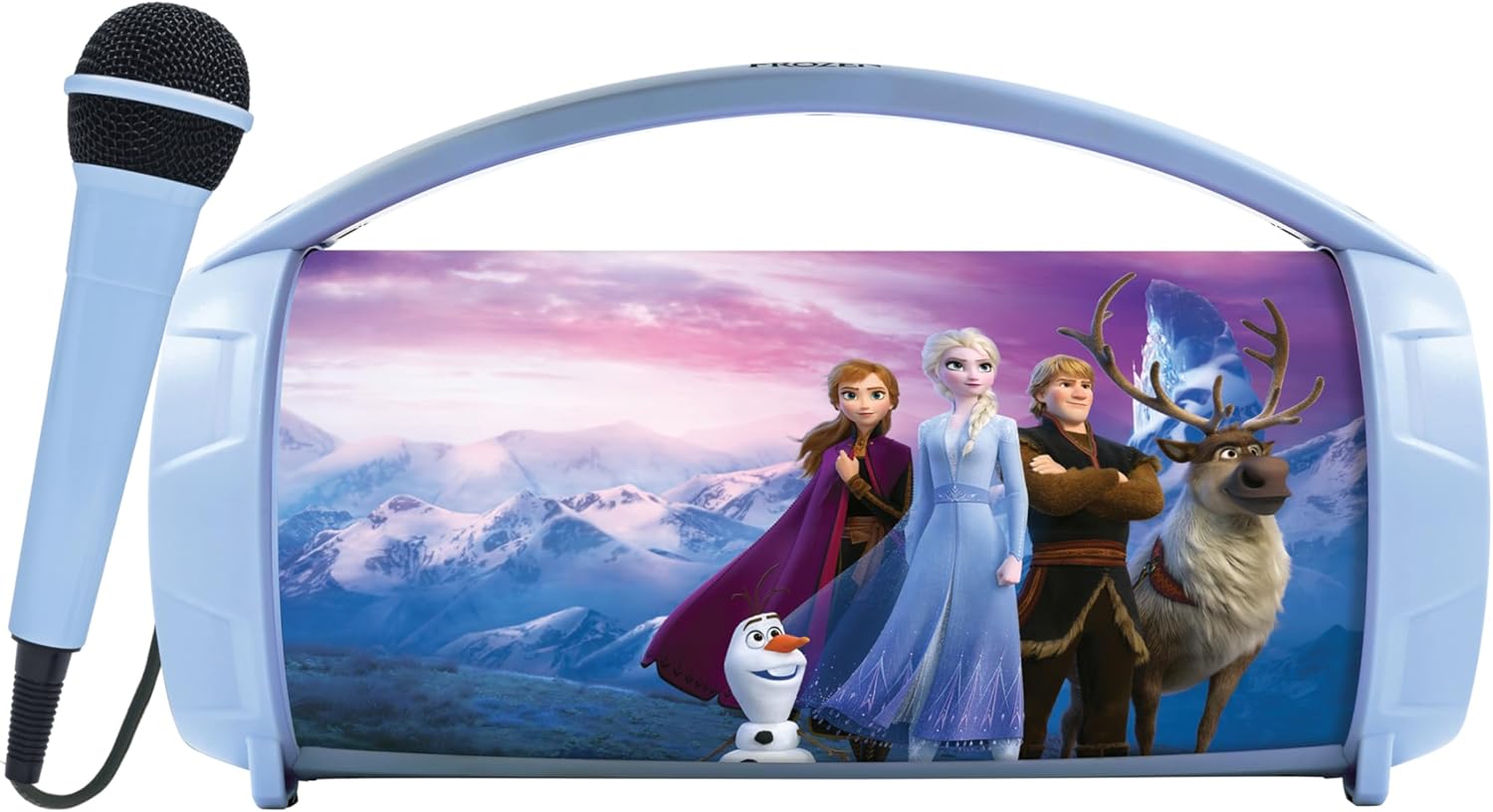 Enceinte karaoké lumineuse La Reine des Neiges Lexibook avec micro